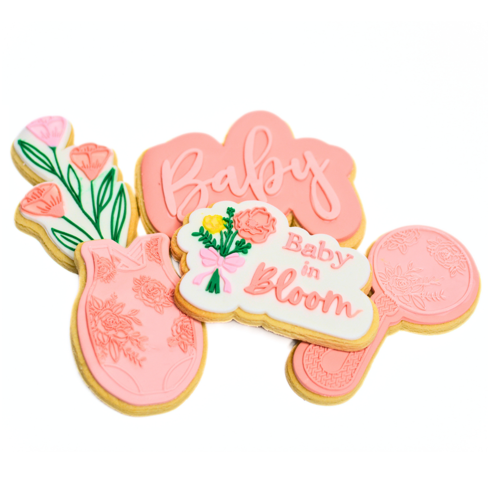 Baby In Bloom | Baby Shower Cookies