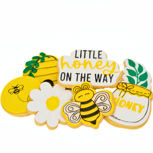 A Little Honey on the Way | Baby Shower Cookies