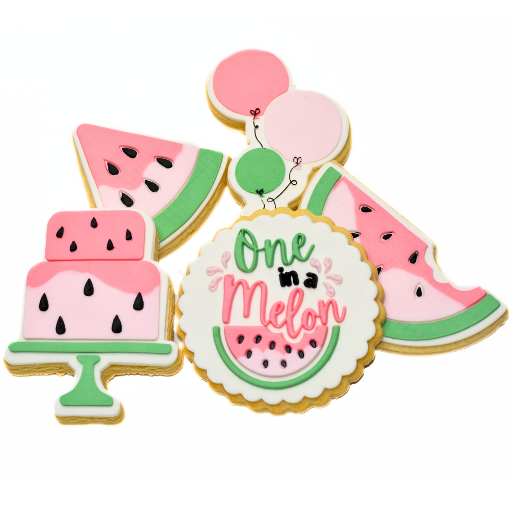 One in a Melon | First Birthday Cookies