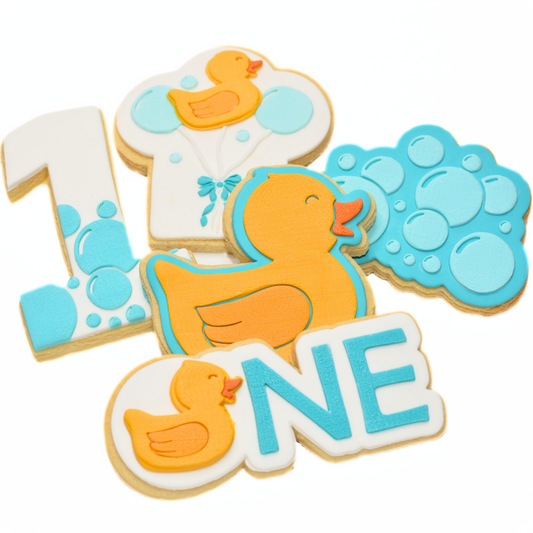 Rubber Duck One | First Birthday Cookies