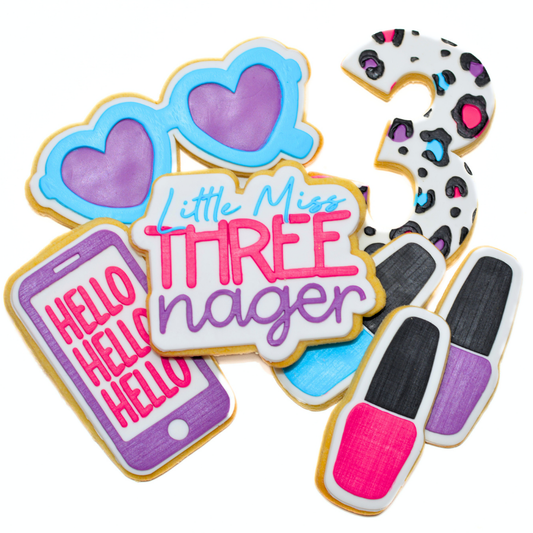 Threenager | Third Birthday Cookies