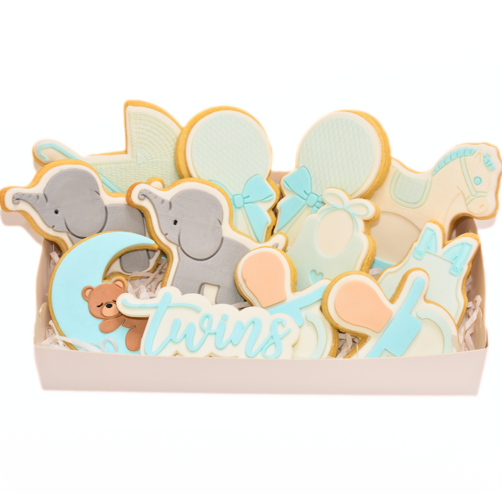 Twins Gift Box | Baby Shower Cookies