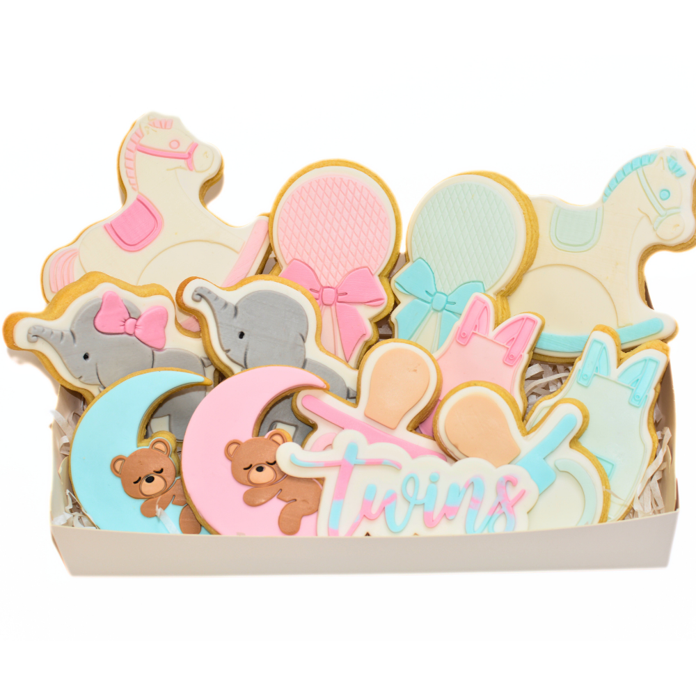 Twins Gift Box | Baby Shower Cookies